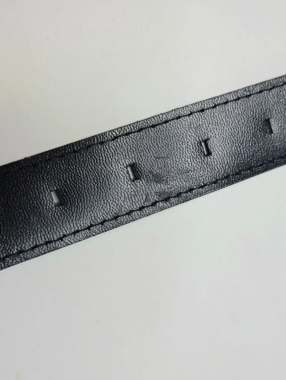 Express Compagnie Internationale Black Genuine Suede 90s Vintage Belt